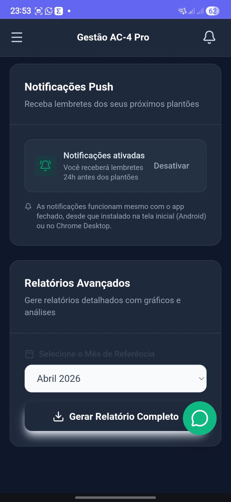 Relatórios avançados e notificações